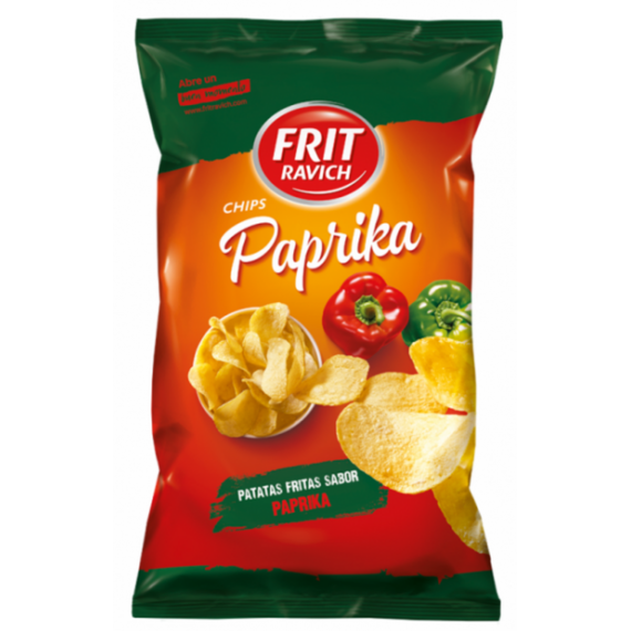 CHIPS PAPRIKA 125G - 12 stk.