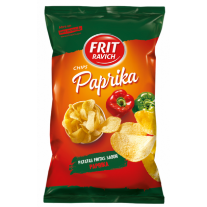 CHIPS PAPRIKA 125G - 12 stk.