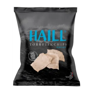 Tørrfiskchips Havsalt&Olivenolje 30g Haill