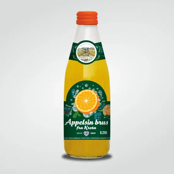 Bønder i Byen Appelsin brus 250ml - 24stk